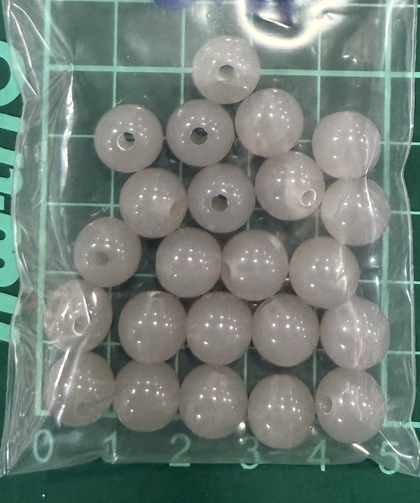 Bead 12mm Off White